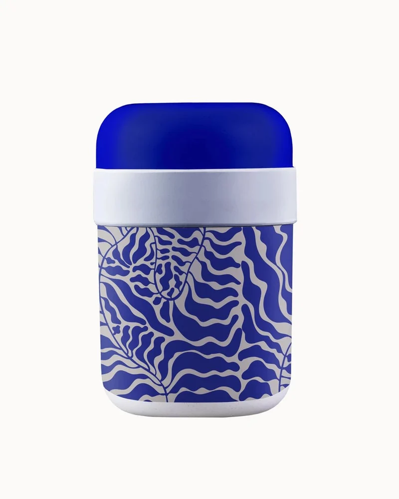 chic.mic 'Lunchbox - Blue Leaves'