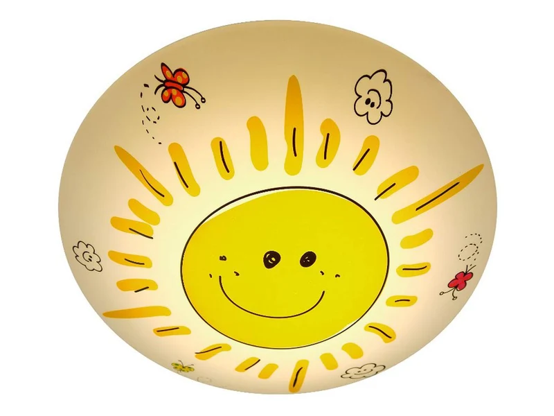 Niermann Standby Kunststoff Deckenleuchte"Sunny" 681,Gelb, Mehrfarbig, Weiß