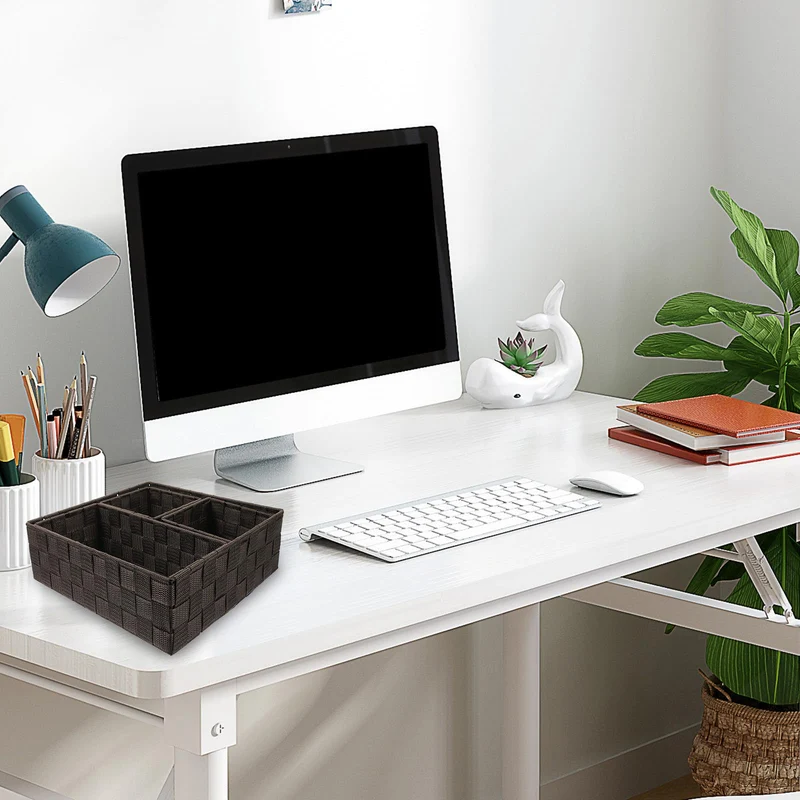 LALAFINA 4 Stück Desktop Organizer Würfel aus Nylon und Eisen
