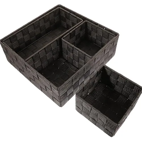 LALAFINA 4 Stück Desktop Organizer Würfel aus Nylon und Eisen