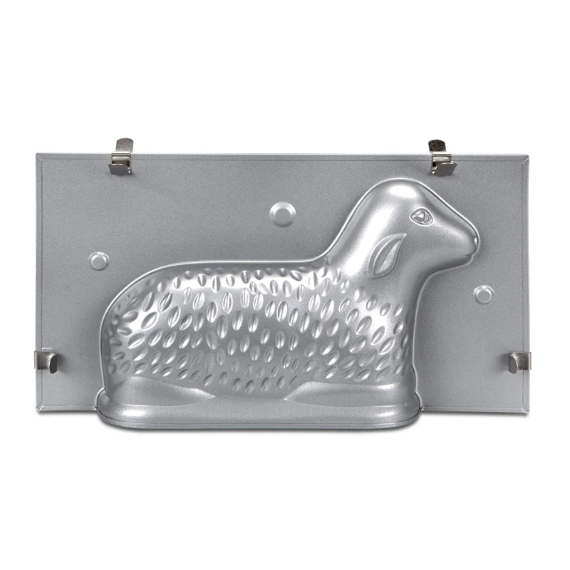 Städter ' Osterlämmchen 3D-Backform 2-Teilig Metall Silber'