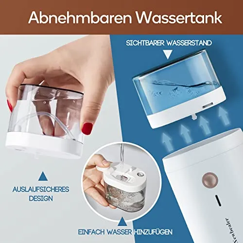Newbealer Steamer Dampfglätter, 1200W Dampfbügeleisen Reise für Kleidung, 2 Dampfstufen Reisebügeleisen, 20s Schnelles Aufheizen Steam Iron, Klein und Leicht Bügeleisen für Reise und Urlaub, Weiß