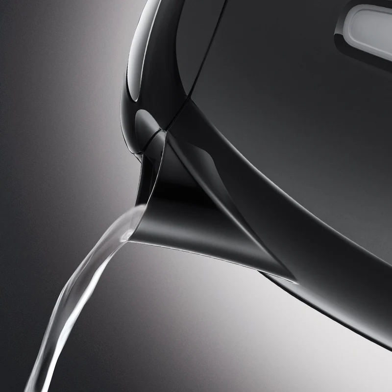 Russell Hobbs Wasserkocher Textures+, 1,7l, 2400W, LED Beleuchtung, Schnellkochfunktion, optimierte Ausgusstülle, herausnehmbarer Kalkfilter, Teekocher schwarz 22591-70 [Energieklasse A+++]