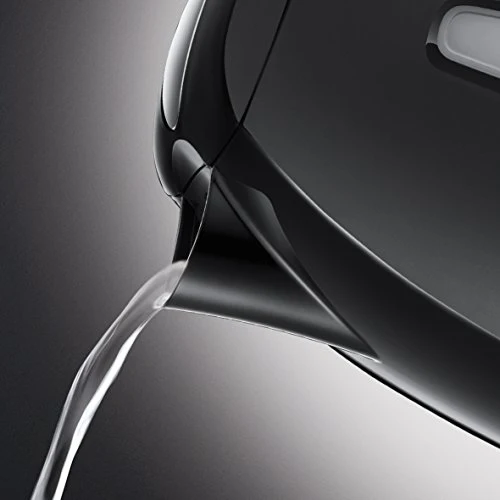 Russell Hobbs Wasserkocher Textures+, 1,7l, 2400W, LED Beleuchtung, Schnellkochfunktion, optimierte Ausgusstülle, herausnehmbarer Kalkfilter, Teekocher schwarz 22591-70 [Energieklasse A+++]