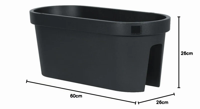 E&K Geländerkasten in versch. Größen, Länge:60 cm