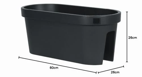 E&K Geländerkasten in versch. Größen, Länge:60 cm