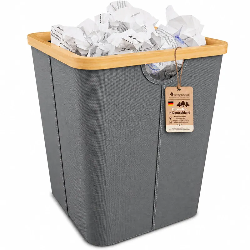 Papierkorb Mülleimer Büro Papiermülleimer Offen Faltbar Abfalleimer 30LGrau