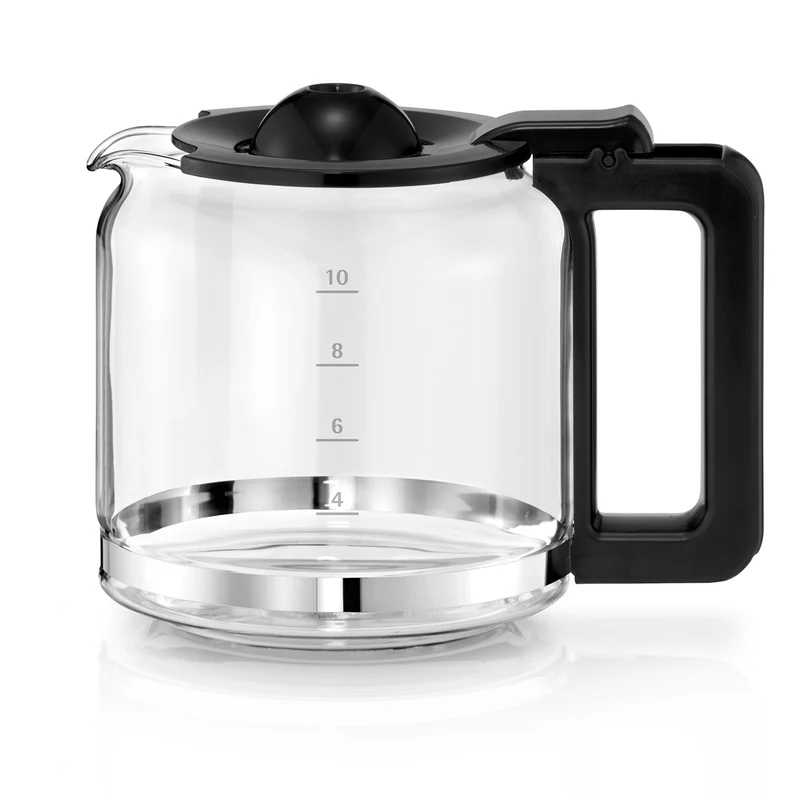WMF Stelio Aroma Filterkaffeemaschine mit Glaskanne, Filterkaffee, 10 Tassen, Kaffeemaschine Edelstahl, Tropfstop, Warmhalteplatte, Abschaltautomatik, 1000 W