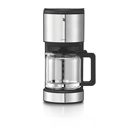 WMF Stelio Aroma Filterkaffeemaschine mit Glaskanne, Filterkaffee, 10 Tassen, Kaffeemaschine Edelstahl, Tropfstop, Warmhalteplatte, Abschaltautomatik, 1000 W