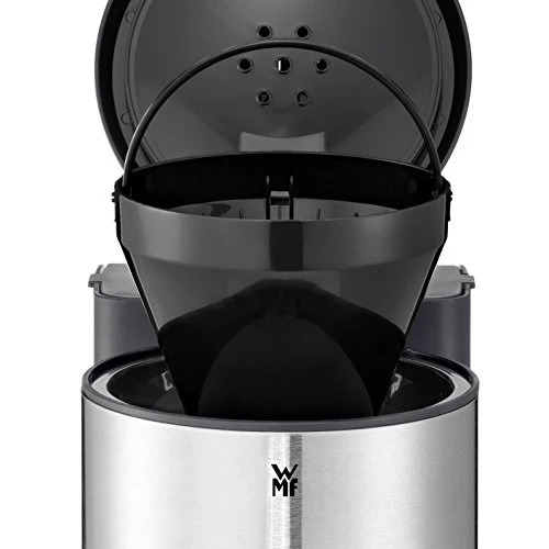 WMF Stelio Aroma Filterkaffeemaschine mit Glaskanne, Filterkaffee, 10 Tassen, Kaffeemaschine Edelstahl, Tropfstop, Warmhalteplatte, Abschaltautomatik, 1000 W