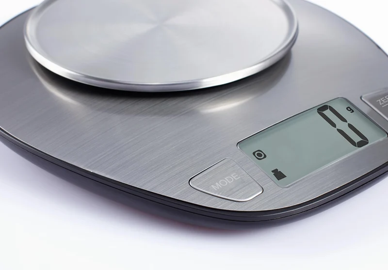 EXZACT Digitale Küchenwaage Edelstahl - Elektronische Kochwaage mit Abnehmbarer Schüssel zum Backen und Kochen - Tara-Funktion - Max 5 kgs - küchenwaage mit schüssel
