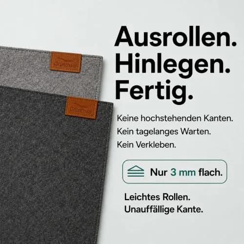 Bodenschutzmatte für Bürostuhl aus Vlies, 90x140, schützt Böden, rutschfest