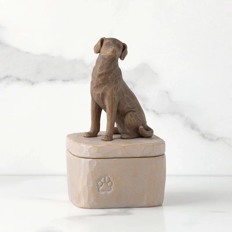 Willow Tree Figur 'Love my Dog (Dark) Box - Liebe meinen Hund h 12.7cm' 2023