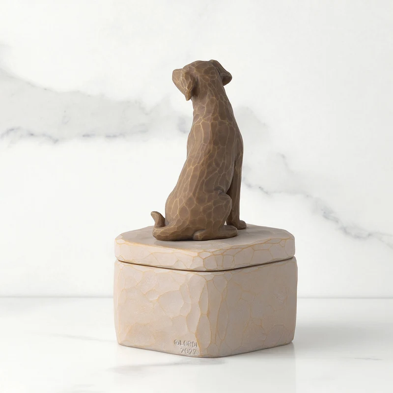 Willow Tree Figur 'Love my Dog (Dark) Box - Liebe meinen Hund h 12.7cm' 2023