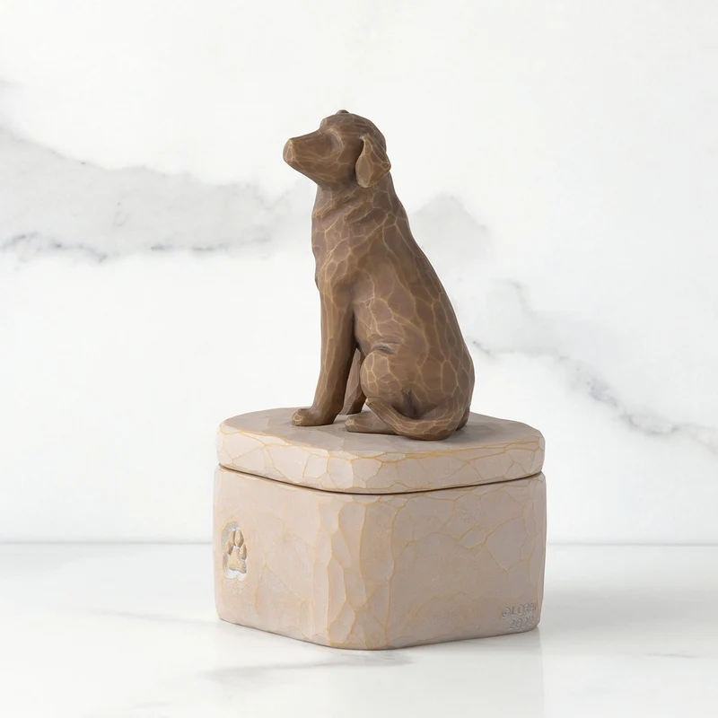 Willow Tree Figur 'Love my Dog (Dark) Box - Liebe meinen Hund h 12.7cm' 2023