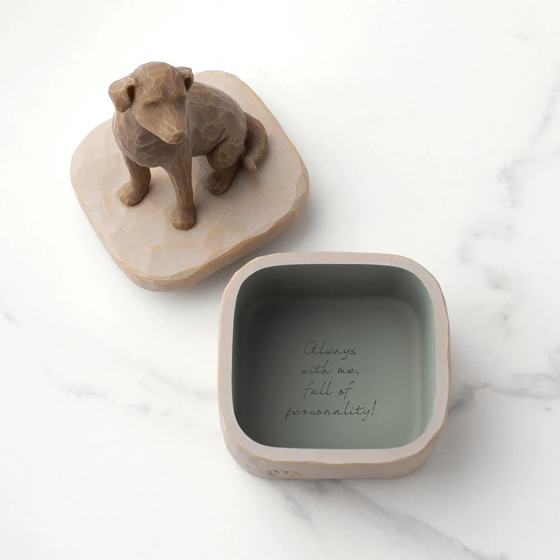 Willow Tree Figur 'Love my Dog (Dark) Box - Liebe meinen Hund h 12.7cm' 2023