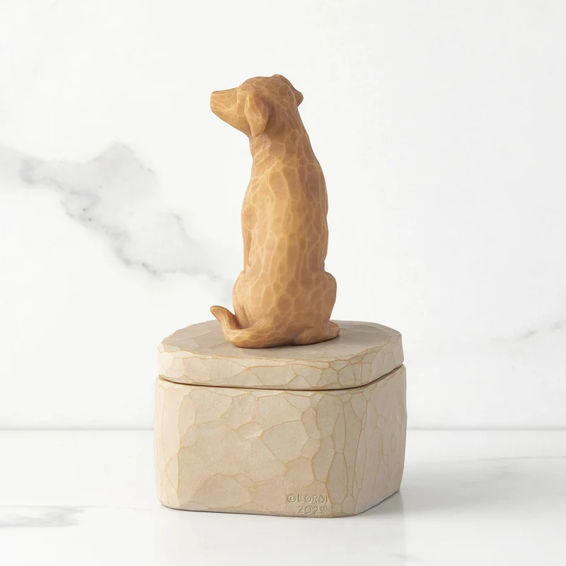 Willow Tree Figur 'Love my Dog (Golden) Box - Liebe meinen Hund h 12.7cm' 2023