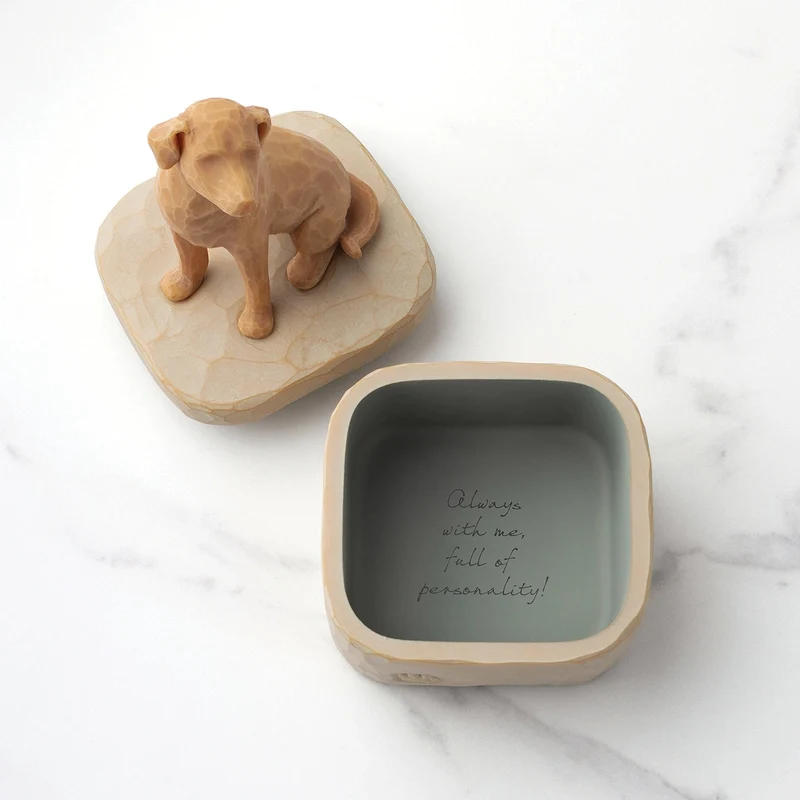 Willow Tree Figur 'Love my Dog (Golden) Box - Liebe meinen Hund h 12.7cm' 2023