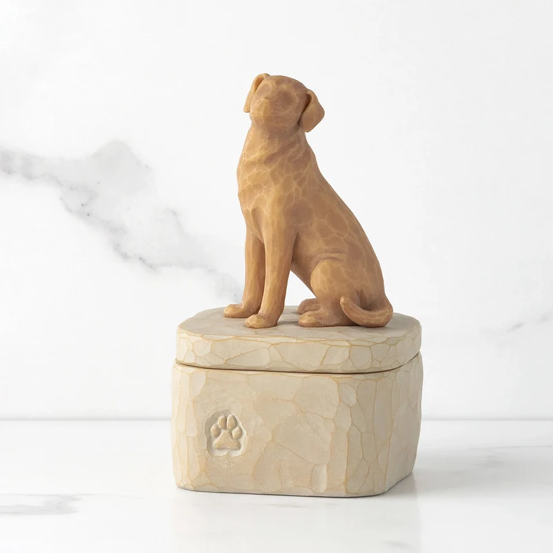 Willow Tree Figur 'Love my Dog (Golden) Box - Liebe meinen Hund h 12.7cm' 2023