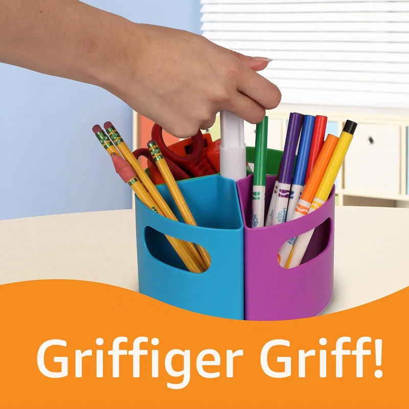 Learning Resources Create-A-Space Mini Aufbewahrungszentrum für Utensilien, stiftebox, stiftehalter, kinder schreibtisch organizer & klassenzimmer organisation, stifteköcher, schreibtischorganizer