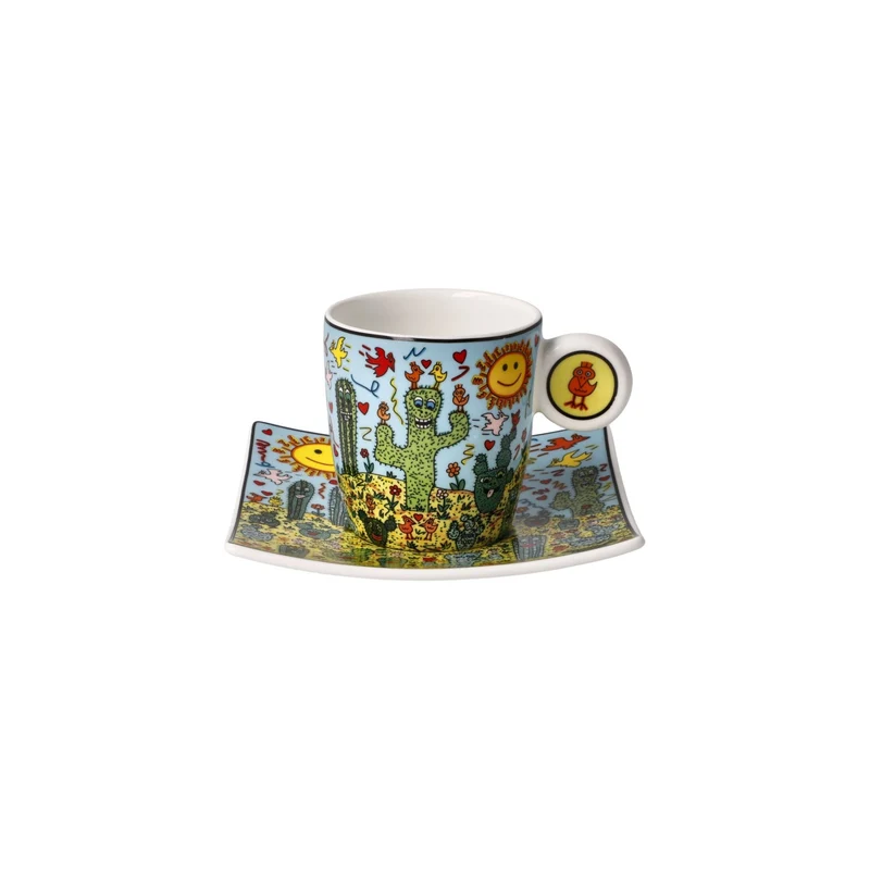 Goebel Pop Art James Rizzi Espressotasse 'Desert Life' 2023