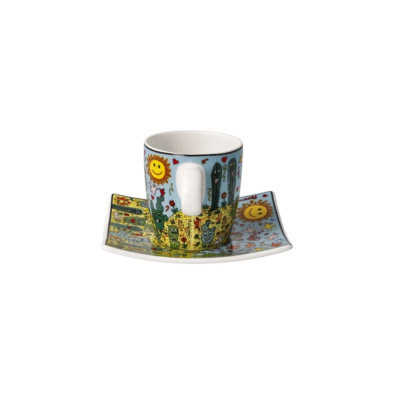 Goebel Pop Art James Rizzi Espressotasse 'Desert Life' 2023