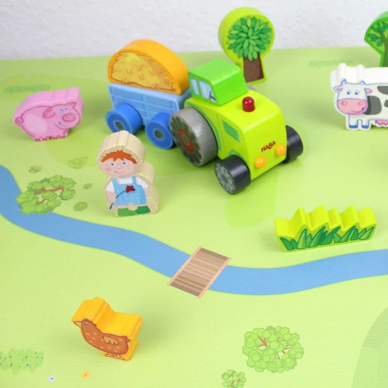 nikima Schönes für Kinder Spielfolie für Lack Tisch 89 x 54 cm Wald & Wiese (Möbel Nicht Inklusive)