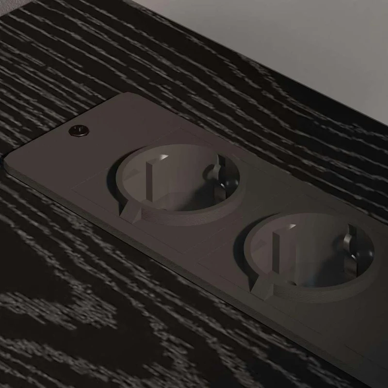 Büroschrank Schwarze Eiche 61x46x67 cm mit Ladestation mobiler Aufbewahrungsschrank aus Holzwerkstoff Modernes Design Robustheit für Homeoffice Wohnzimmer Flur