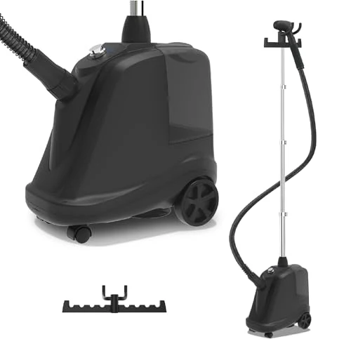 SteamOne Vertikaler Steamer Dampfglätter Schwarz 2000W - 3,5L Profi