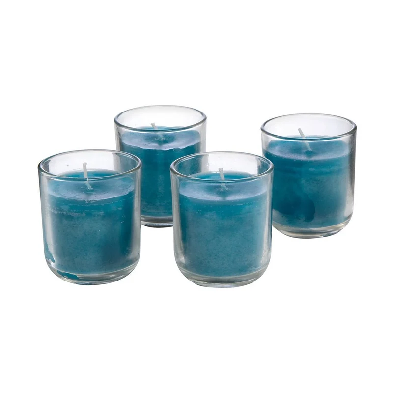 Goebel Scandic Home »Teelichter Set 4 Stück ""Aurora Cyan"" Höhe: 6,5 cm «