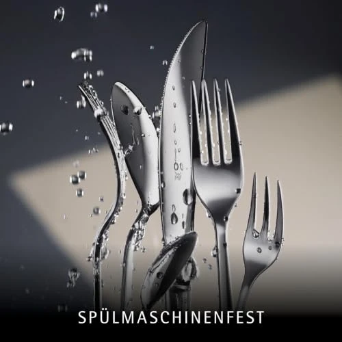 WMF Palermo Besteck Set 12 Personen, Essbesteck 60 teilig, Monobloc-Messer, Cromargan Edelstahl poliert, glänzend, spülmaschinenfest