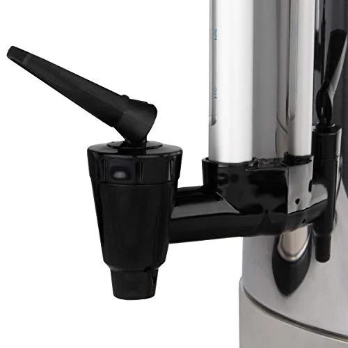 Beeketal 'BGK16' Gastro Rundfilter Kaffeemaschine 16 Liter, Edelstahl Filterkaffeemaschine doppelwandig mit 2 Heizsystemen (Brühen/Warmhalten), Füllstandsanzeiger und rosftreiem Permanent-Filter