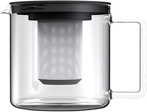 BOHEMIA CRISTAL Teekanne zylindrisch, mit Metallsieb, Inhalt: 1,30 Liter