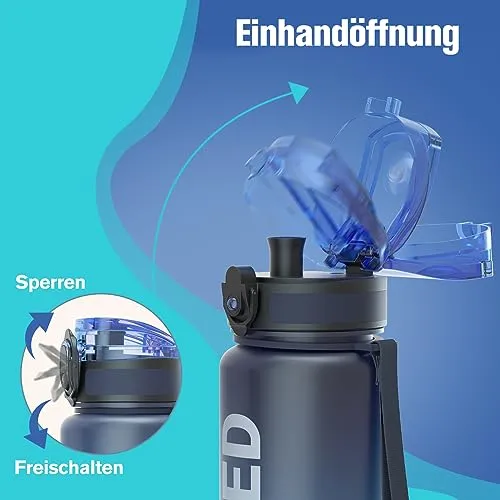 Sahara Sailor Trinkflasche, Tritan 1L/500ML/750ML Wasserflasche 1 Flasche