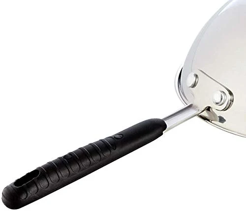 Amazon Basics 3-teiliges Brat- und Wokpfannen-Set mit Antihaftbeschichtung, induktionsgeeignet, mit bequemem Griff, Edelstahl, 24/28/28 cm