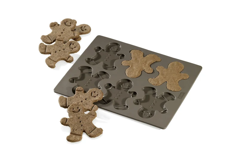 LURCH FlexiForm Lebkuchenmann 24x30cm Premium-Platin-Silikon braun