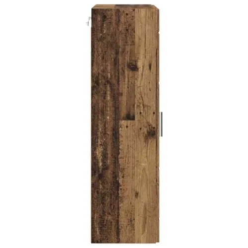 Moderner rechteckiger Holzschrank mit Stauraum, 50 x 29 x 100 cm, aus Holzwerkstoff für Wohnzimmer, Homeoffice oder Schlafzimmer