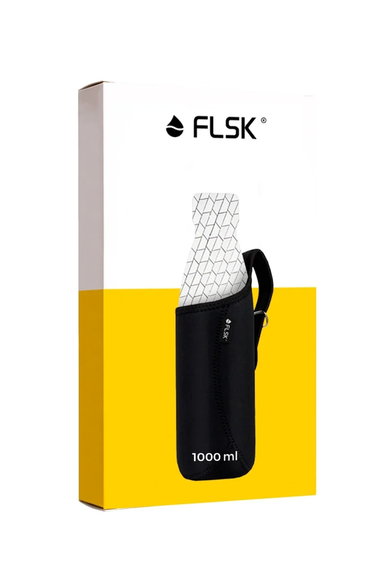 FLSK Isolierflasche 'Neoprentasche für 1000 ml Isolierflaschen - Schwarz'