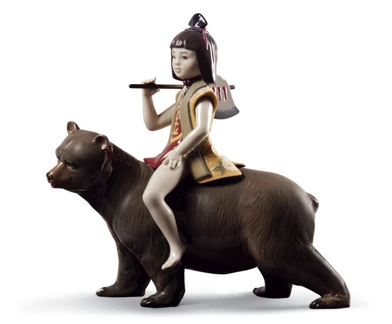 LLADRO® Figur »Kintaro Und der Bär 30 cm Figur »limitiert e Edition 3500 Stück« 01008687