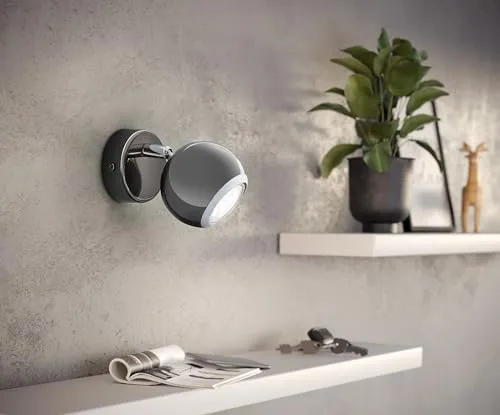 EGLO LED Wandlampe Bimeda, Wandleuchte Wandstrahler