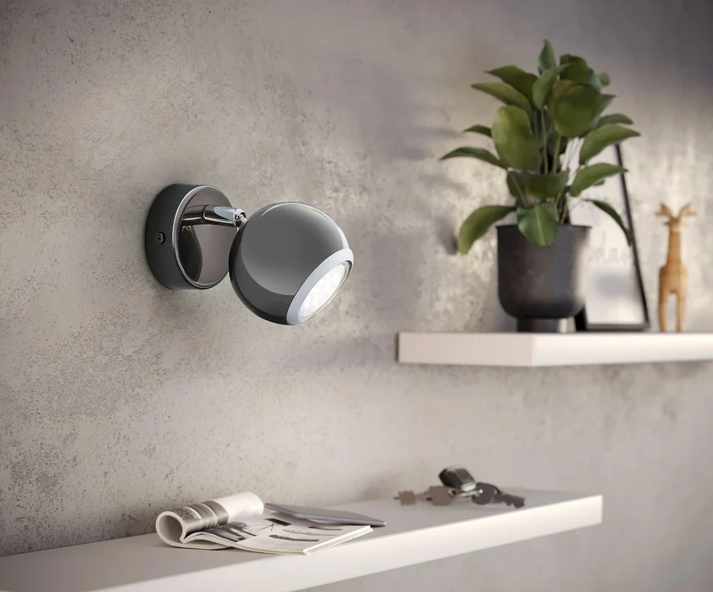 EGLO LED Wandlampe Bimeda, Wandleuchte Wandstrahler