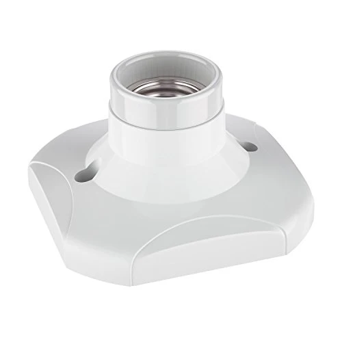 ledscom.de Deckenleuchte/Lampenfassung ELEKTRA, weiß, 1x E27 max. 60W