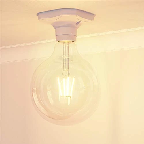 ledscom.de Deckenleuchte/Lampenfassung ELEKTRA, weiß, 1x E27 max. 60W