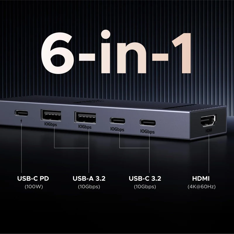 UGREEN Revodok Pro 106 10Gbps USB C Hub HDMI 4K@60Hz USB C Adapter