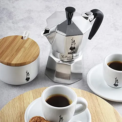 Bialetti Moka Express Kaffeebereiter, Aluminium, für 9 Tassen, 420 ml, silberfarben