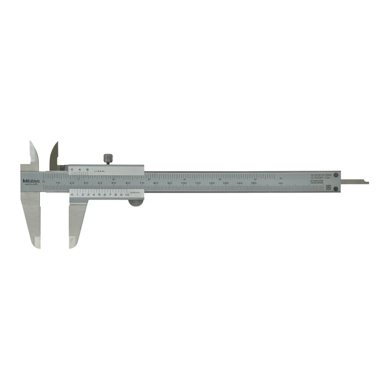Mitutoyo 150 mm Analog Nonius Metrisch Messschieber 0.5 mm