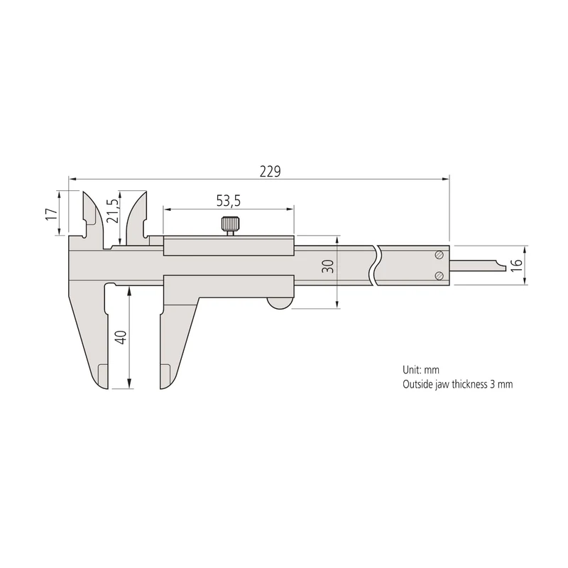 Mitutoyo 150 mm Analog Nonius Metrisch Messschieber 0.5 mm