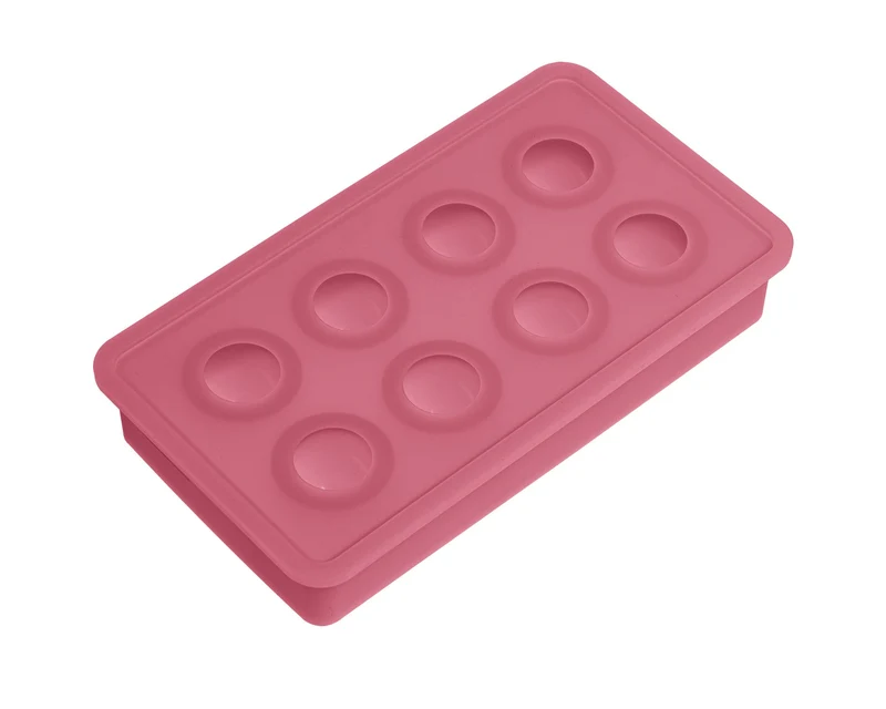 LURCH Eiswürfelform Kugeln Ø3,3cm tomate Form für 8 Eiswürfel