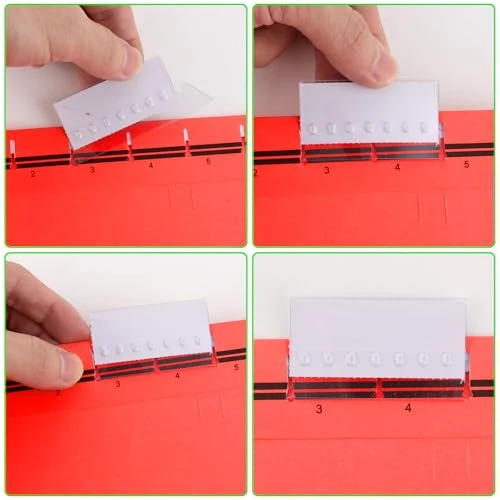 25 Stück Hängeregister Mappen, Hängemappen A4 mit Tabs und Karteneinsätzen, 5 Farben Hängeregister, Aktenschrank Hängemappen für Zuhause, Schule, Büro