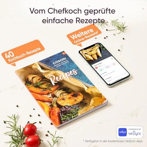 Cosori Airfryer, mit Shake-Reminder, 11-in-1 5,5L Heißluftfritteuse